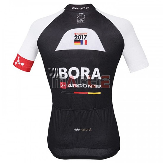 Maglia Bora manica corta 2016 nero e rosso